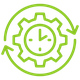 work-schedule_80x80 | Spiffy Clean - Commercial & Office Cleaning Services | Spiffy Clean - Commercial & Office Cleaning Services Neon green circular gear emblem with circuit-like inner pattern, suggesting technology or cybersecurity.